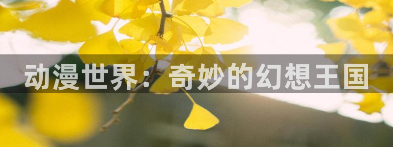 动漫里番动漫：动漫世界：奇妙的幻想王国